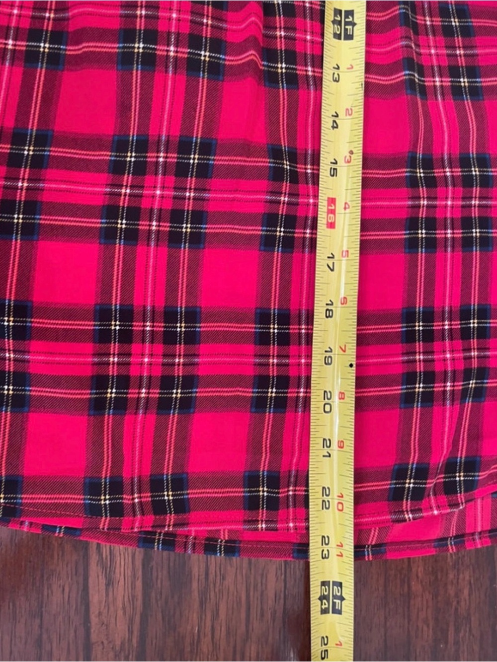 J. Crew Red Plaid Ruffle-Neck Long-Sleeve Blouse Size XXL - Picture 7 of 7